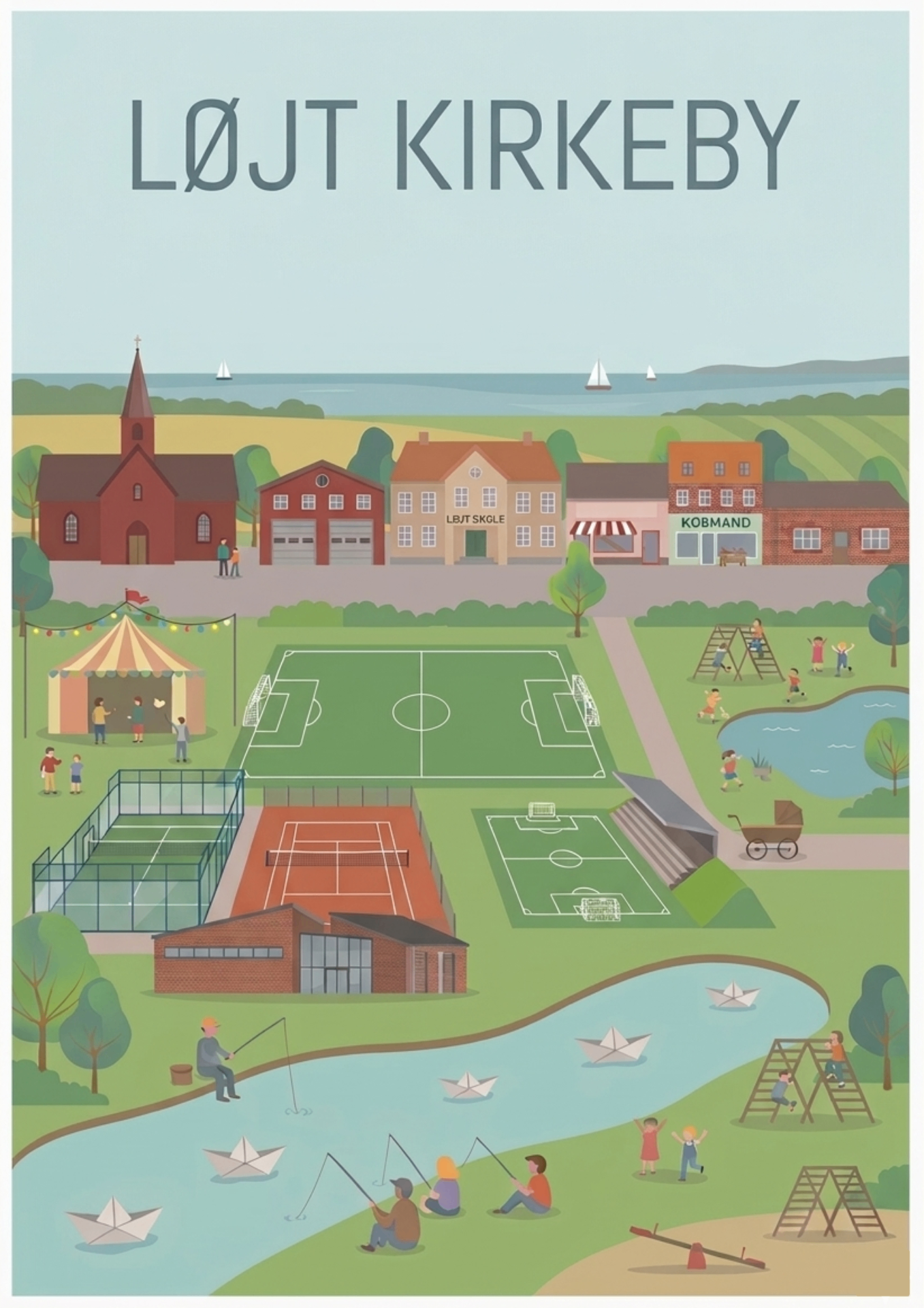 Plakat fra Løjt Kirkeby, Sønderjylland